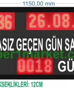 65x115CM Profil Kasa  Kazasız İş Günü Panosu