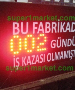 25x41CM Profil Kasa  Kazasız İş Günü Panosu