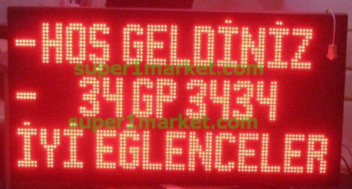 P10-R Haberleşme Otomasyon PLC PC MODBUS RS232 RS485 Network Otopark LED'li Protokollü Enformasyon/Mesaj Panoları - Görsel 14