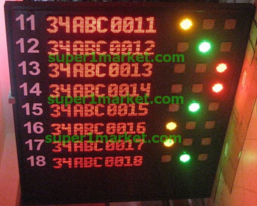 P10-R Haberleşme Otomasyon PLC PC MODBUS RS232 RS485 Network Otopark LED'li Protokollü Enformasyon/Mesaj Panoları - Görsel 9