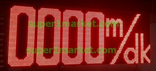 P10-R Haberleşme Otomasyon PLC PC MODBUS RS232 RS485 Network Otopark LED'li Protokollü Enformasyon/Mesaj Panoları - Görsel 2