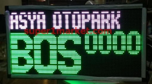 P10-RGB Haberleşme Otomasyon PLC PC MODBUS RS232 RS485 Network Otopark LED'li Protokollü Enformasyon/Mesaj Panoları