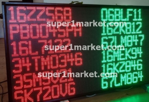 P10-RGB Haberleşme Otomasyon PLC PC MODBUS RS232 RS485 Network Otopark LED'li Protokollü Enformasyon/Mesaj Panoları - Görsel 3
