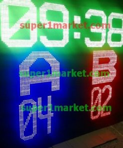 96Hx96Wcm 30cm CNC Kasa Işıklı Halısaha Skorbordu