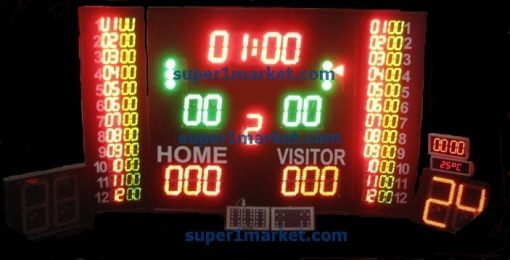 PROFESYONEL ÇOK AMAÇLI SKORBORD(32CM): BASKETBOL, VOLEYBOL, HENTBOL - Görsel 5