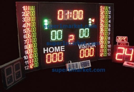 PROFESYONEL ÇOK AMAÇLI SKORBORD(32CM): BASKETBOL, VOLEYBOL, HENTBOL - Görsel 6