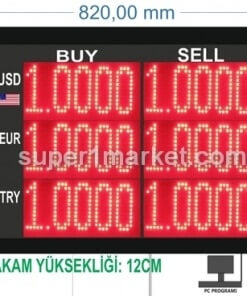 68x95cm Döviz-Kur Panosu