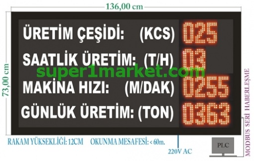 Fabrika Endüstriyel Otomasyon PLC PC Modbus RS232 RS485 Buton Girişli Sensör(Termokupl,0-10V,4-20ma, Analog Gerilim) Girişli LEDli Gösterge - Görsel 29