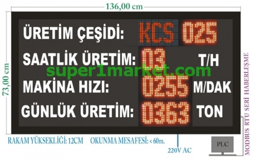 Fabrika Endüstriyel Otomasyon PLC PC Modbus RS232 RS485 Buton Girişli Sensör(Termokupl,0-10V,4-20ma, Analog Gerilim) Girişli LEDli Gösterge - Görsel 28