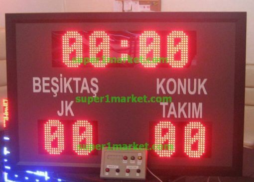 60Hx90Wcm 12cm Halısaha Skorbordu - Görsel 2