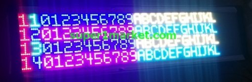P6-RGB Haberleşme Otomasyon PLC PC MODBUS RS232 RS485 Network Otopark LED'li Protokollü Enformasyon/Mesaj Panoları - Görsel 2