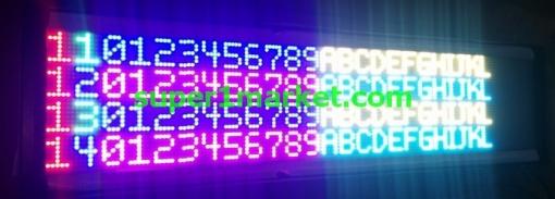 P6-RGB Haberleşme Otomasyon PLC PC MODBUS RS232 RS485 Network Otopark LED'li Protokollü Enformasyon/Mesaj Panoları - Görsel 3