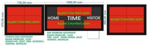 PORTATİF MİNİ HENTBOL SKORBORDU - Görsel 12