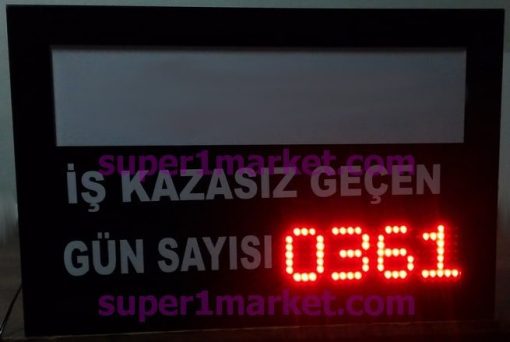 40x60CM Profil Kasa  Kazasız İş Günü Panosu - Görsel 2