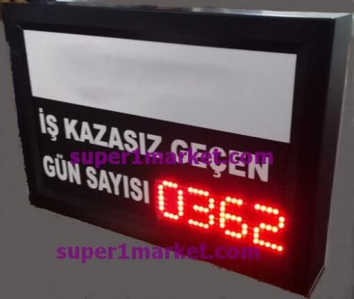 40x60CM Profil Kasa  Kazasız İş Günü Panosu - Görsel 6
