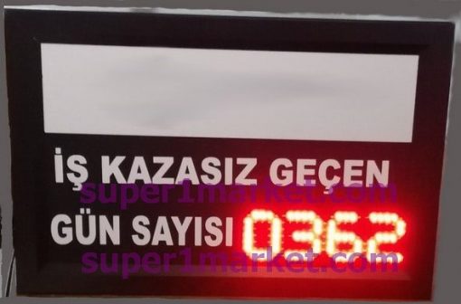 40x60CM Profil Kasa  Kazasız İş Günü Panosu