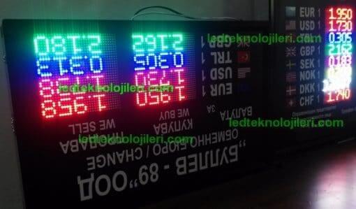 P6-RGB, 60x100cm Döviz-Kur Panosu - Görsel 5